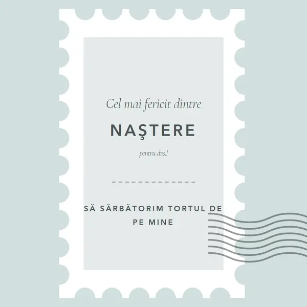 Zi de naștere minunată blue modern-simple