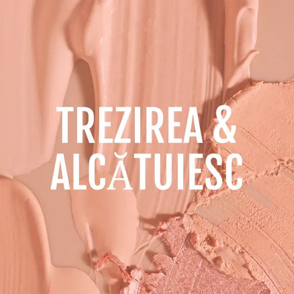 Treziți-vă & alcătuiți pink modern-simple