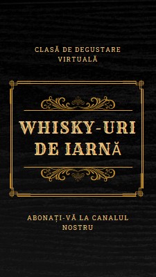 Whisky-uri de iarnă black vintage-retro