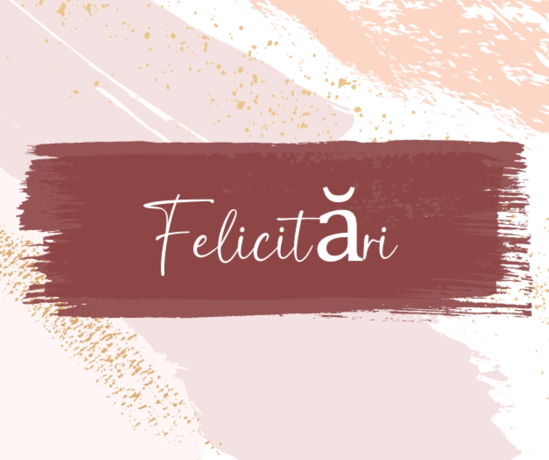 Felicitări simple pink organic-simple
