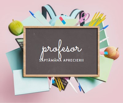 Aprecierea profesorilor pink modern-simple