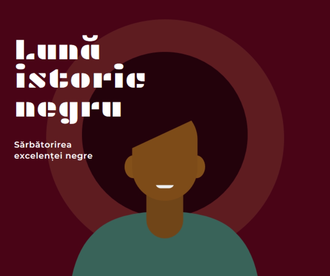 Sărbătoarea Lunii Istoriei Negre red modern-color-block