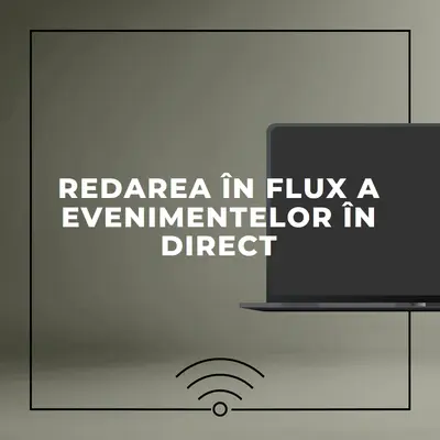 Redarea în flux a evenimentului în direct gray modern-bold
