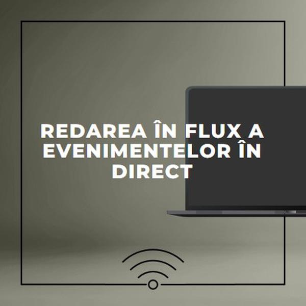 Redarea în flux a evenimentului în direct gray modern-bold