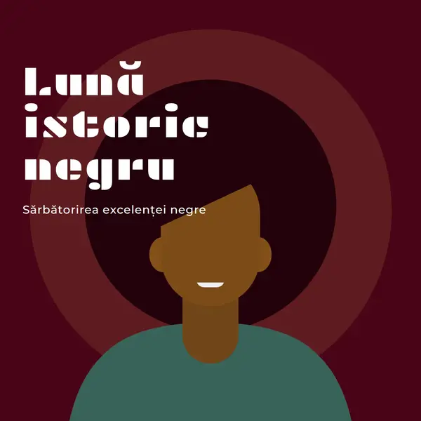 Sărbătoarea Lunii Istoriei Negre red modern-color-block