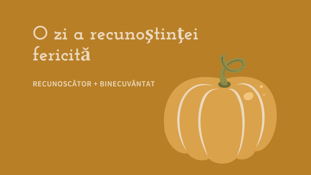 Recunoscător și binecuvântat brown whimsical-line