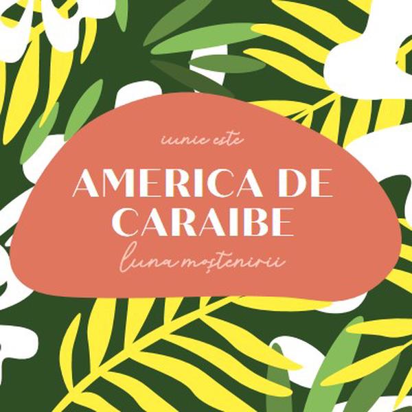 Onorarea Patrimoniului American Caraibilor green organic-simple