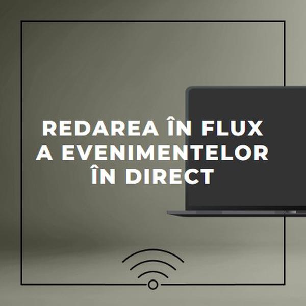 Redarea în flux a evenimentului în direct gray modern-bold