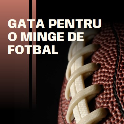 Gata pentru o minge de fotbal brown modern-simple