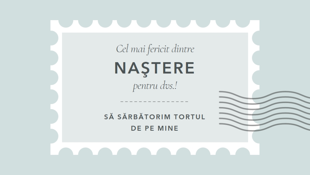 Zi de naștere minunată blue modern-simple