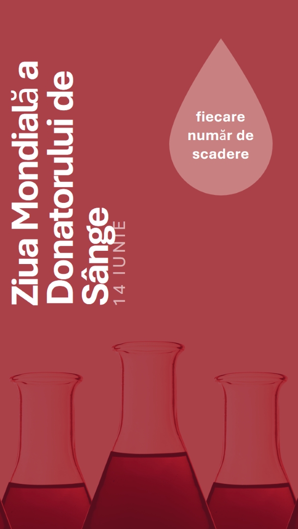 Ziua Mondială a Donatorului de Sânge red modern-bold