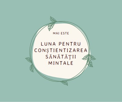 Onorați conștientizarea sănătății mintale green organic-simple