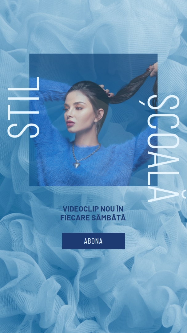 Senzație de albastru blue modern-bold