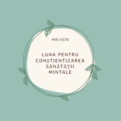 Onorați conștientizarea sănătății mintale green organic-simple