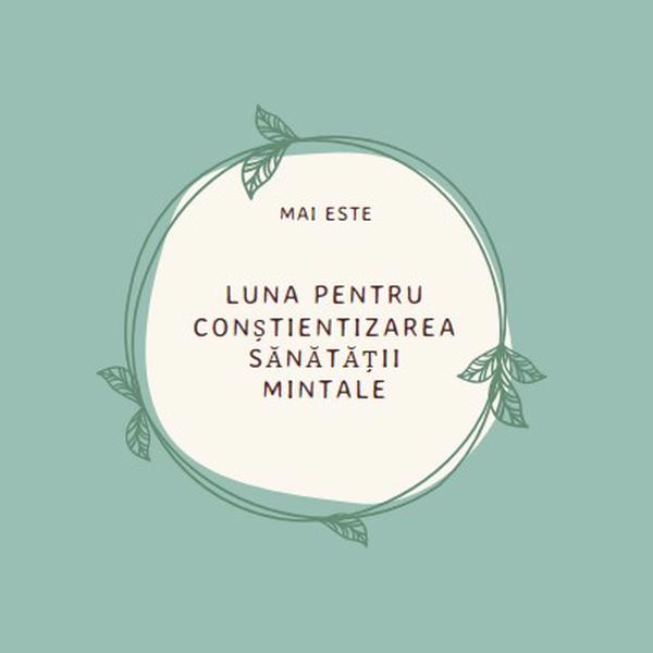 Onorați conștientizarea sănătății mintale green organic-simple