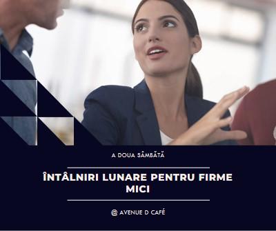 Eforturi și înfloritoare blue modern-geometric-&-linear