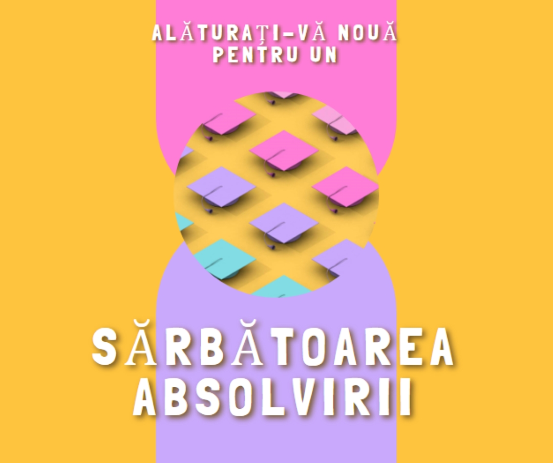 Alăturați-vă sărbătorii de absolvire yellow whimsical-color-block