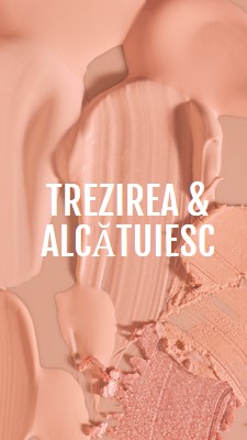 Treziți-vă & alcătuiți pink modern-simple