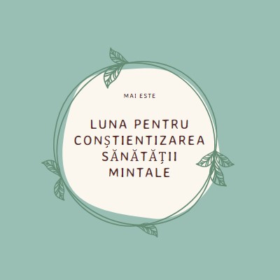 Onorați conștientizarea sănătății mintale green organic-simple