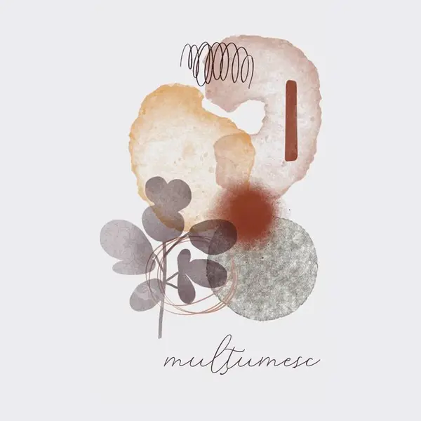 Mulțumiri artistice gray modern-simple
