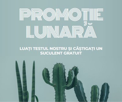 Test lunar cu promoție green modern-simple