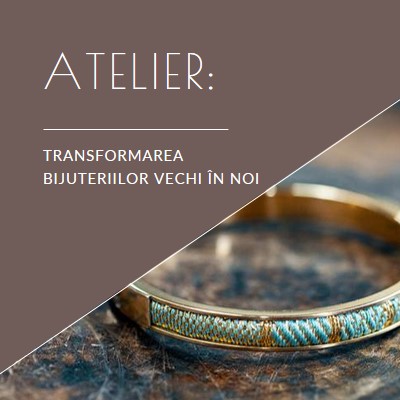 Atelier de bijuterii brown organic-simple