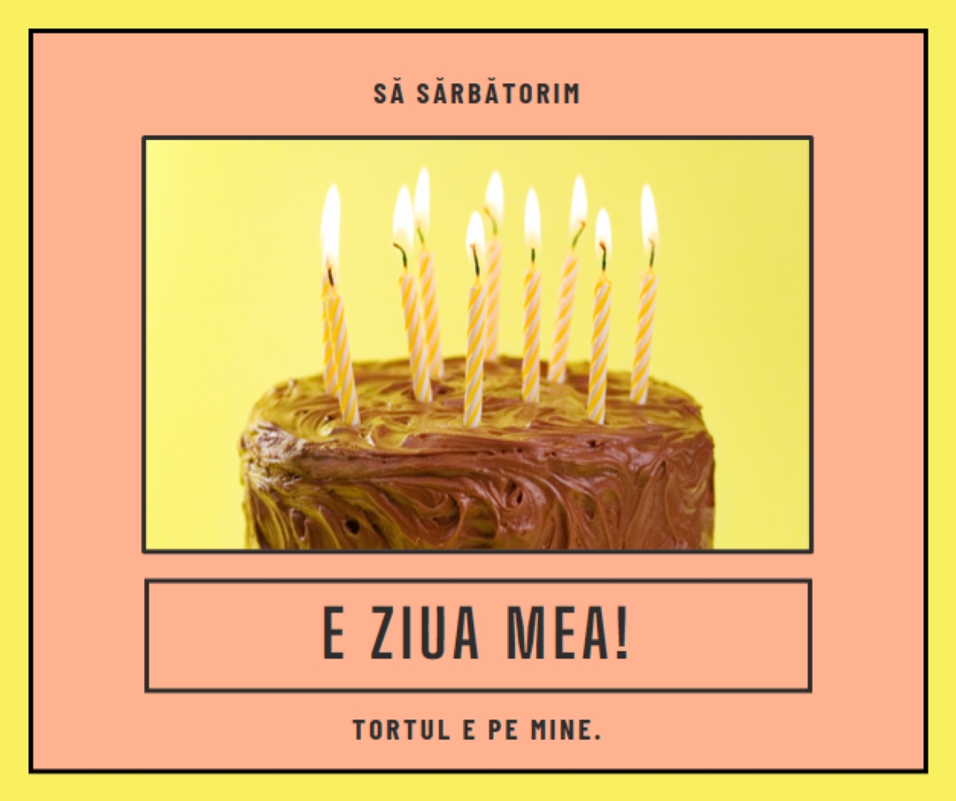 Lăsați-i să mănânce tort pink modern-bold