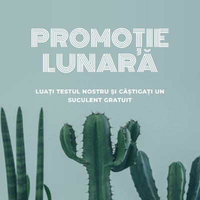 Test lunar cu promoție green modern-simple