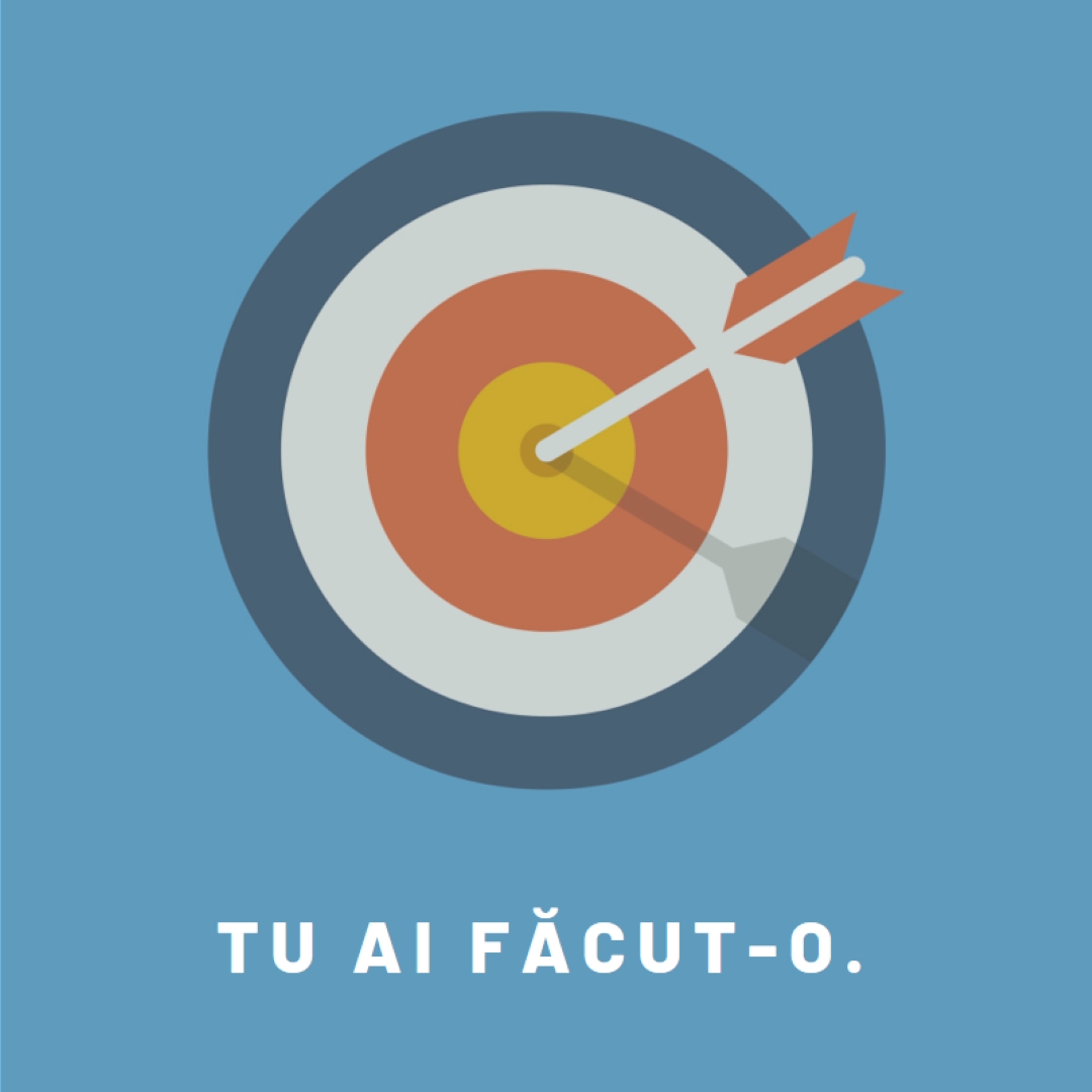 La țintă blue modern-bold