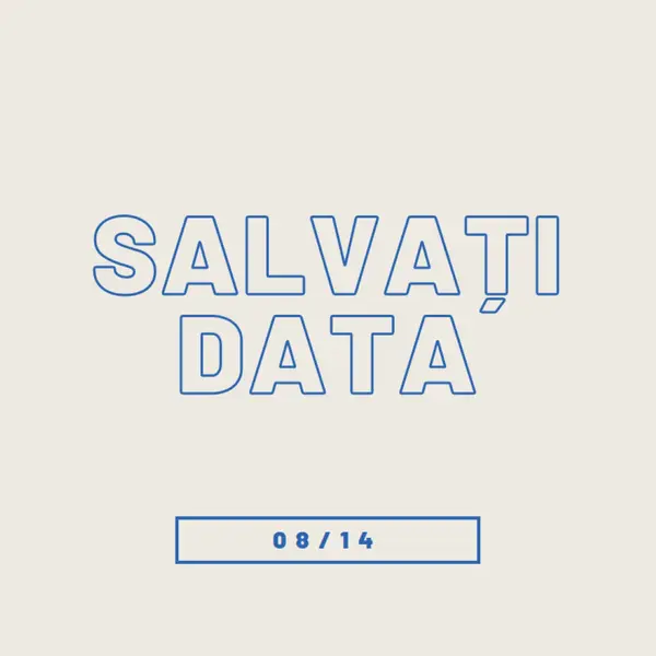 Dată albastră gray whimsical-line