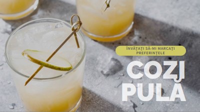 Faceți cocktailurile mele preferate yellow modern-simple