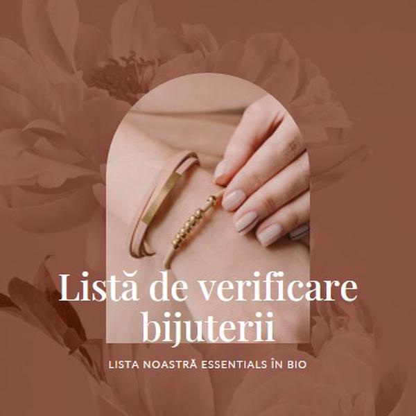 Listă de verificare bijuterii pink organic-boho