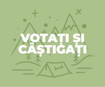 Votați și câștigați green whimsical-line