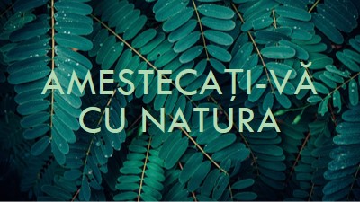 Amestecați-vă cu natura green modern-simple