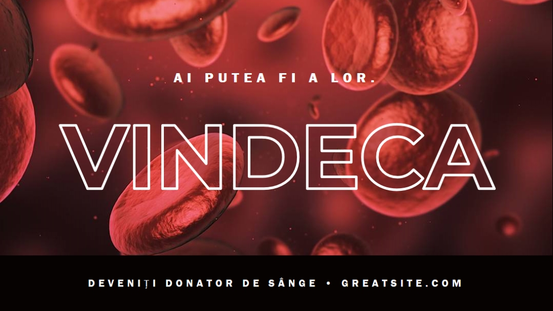 Deveniți donator de sânge red modern-simple