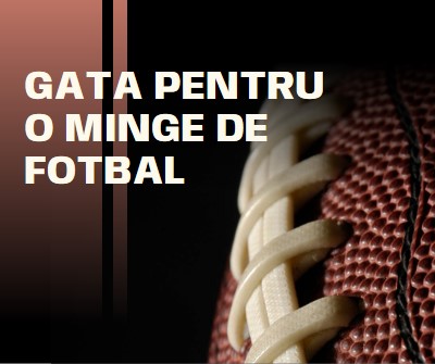 Gata pentru o minge de fotbal brown modern-simple