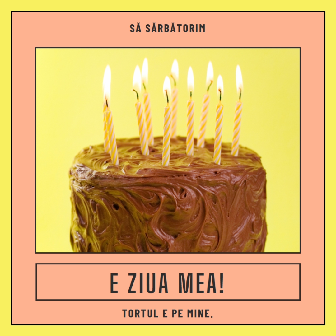 Lăsați-i să mănânce tort pink modern-bold