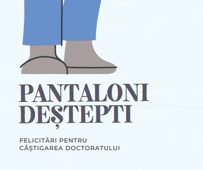 Pantaloni deștepti blue modern-color-block