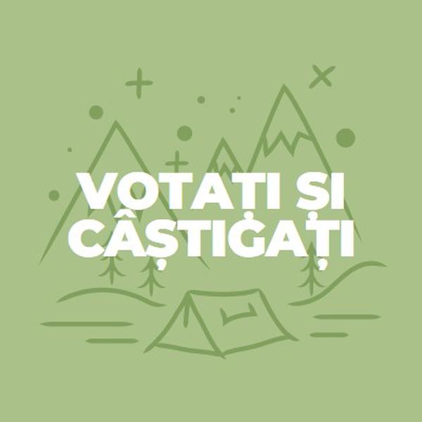 Votați și câștigați green whimsical-line