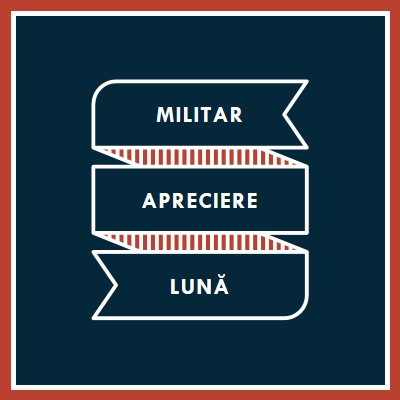 Sărbătorirea Lunii aprecierii militare blue modern-simple