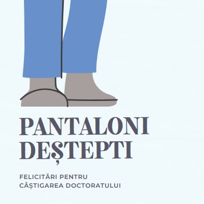 Pantaloni deștepti blue modern-color-block