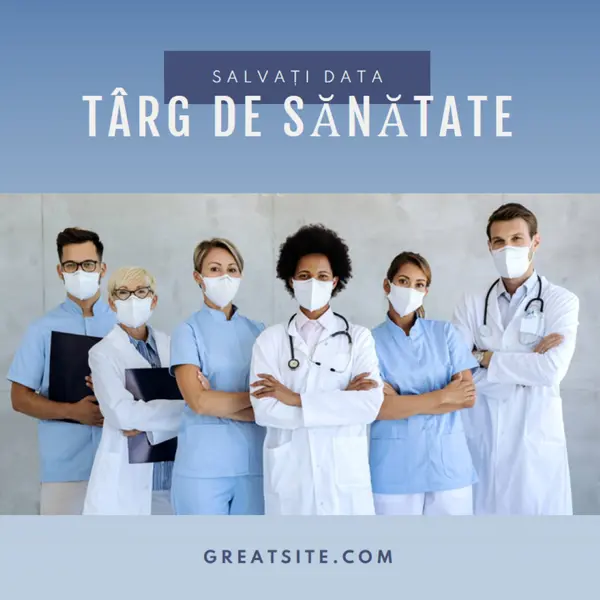 Viață sănătoasă blue modern-simple
