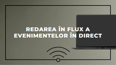 Redarea în flux a evenimentului în direct gray modern-bold