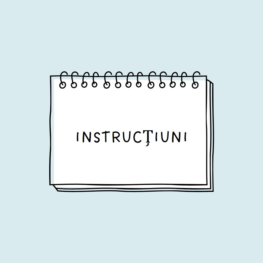 Instrucțiunile dvs. blue whimsical-line