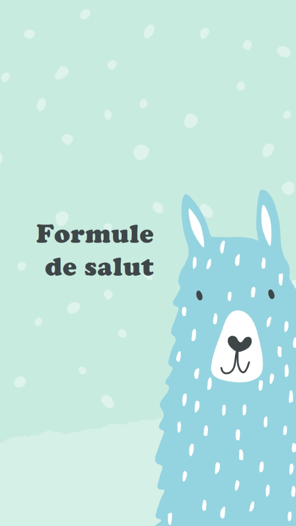 Formule de salut green whimsical-color-block