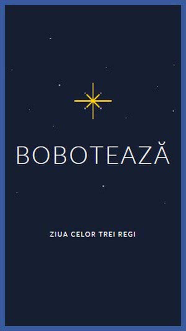 Observarea Boboteaza blue modern-simple