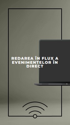 Redarea în flux a evenimentului în direct gray modern-bold