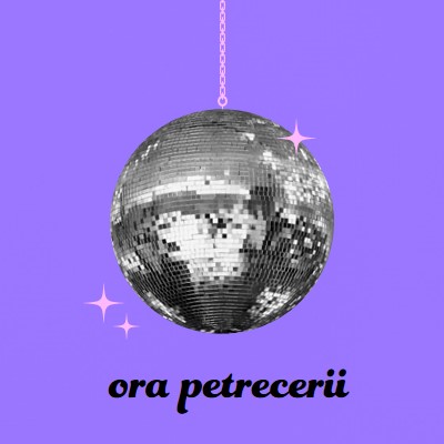 Petrecere cu fiecare ocazie purple simple,collage,disco,fun,playful,photo