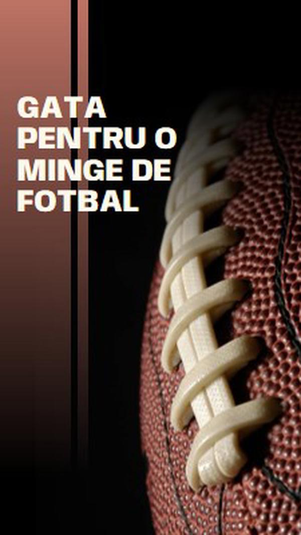 Gata pentru o minge de fotbal brown modern-simple