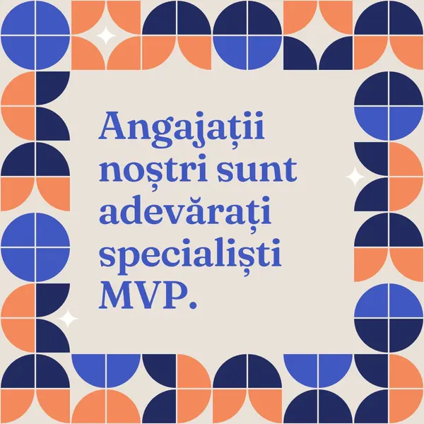 Angajați mulțumiri card blue simple,retro,frame,shapes,fun,geometric